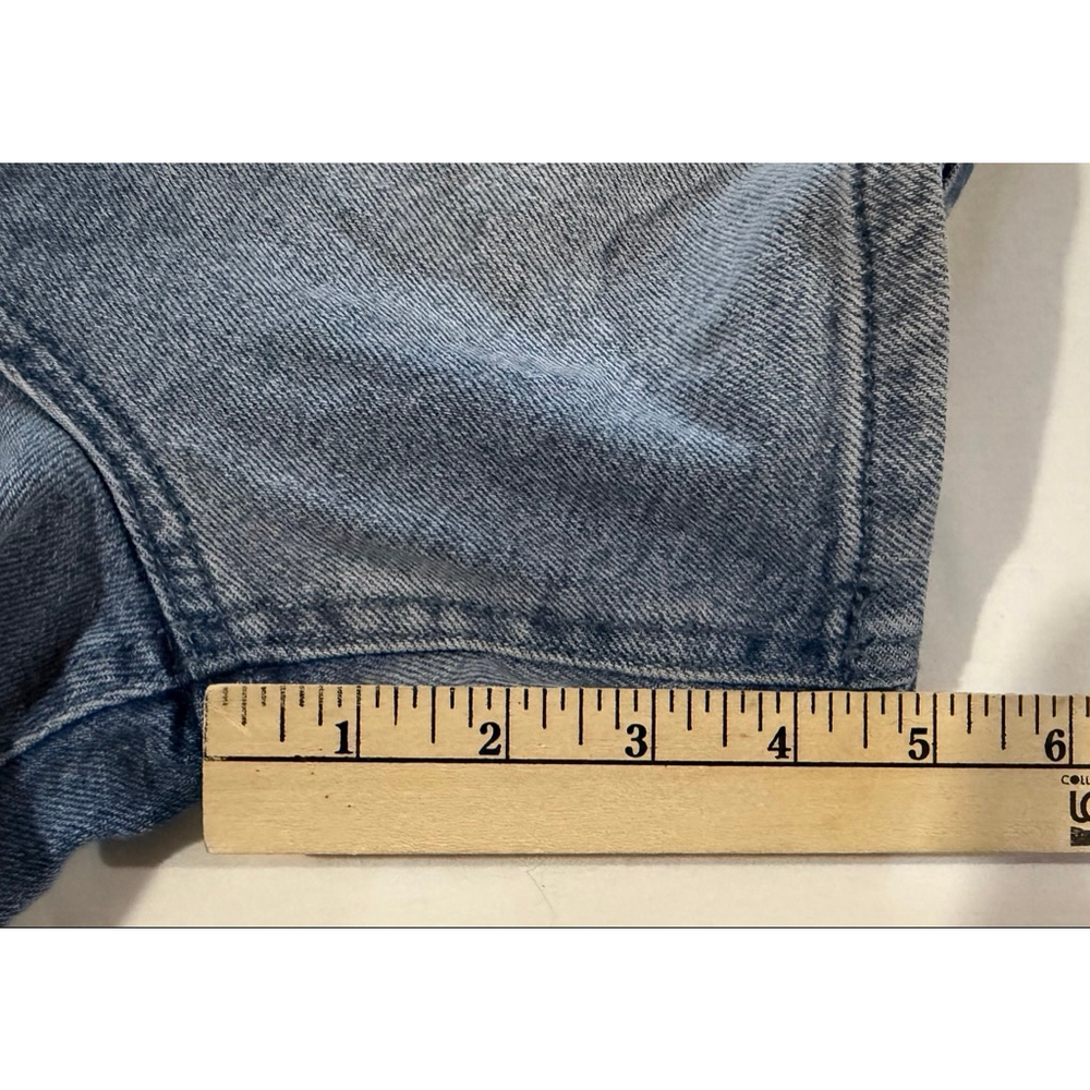 Keroppi by Sanrio Denim Mom Shorts Juniors 7 Blue Frog Snail Graphic Y2K Kawaii - Picture 8 of 10